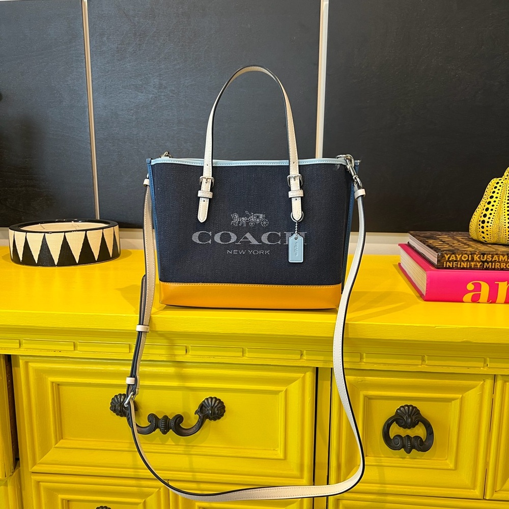 Coach Crossbody Bag in Black and Orange